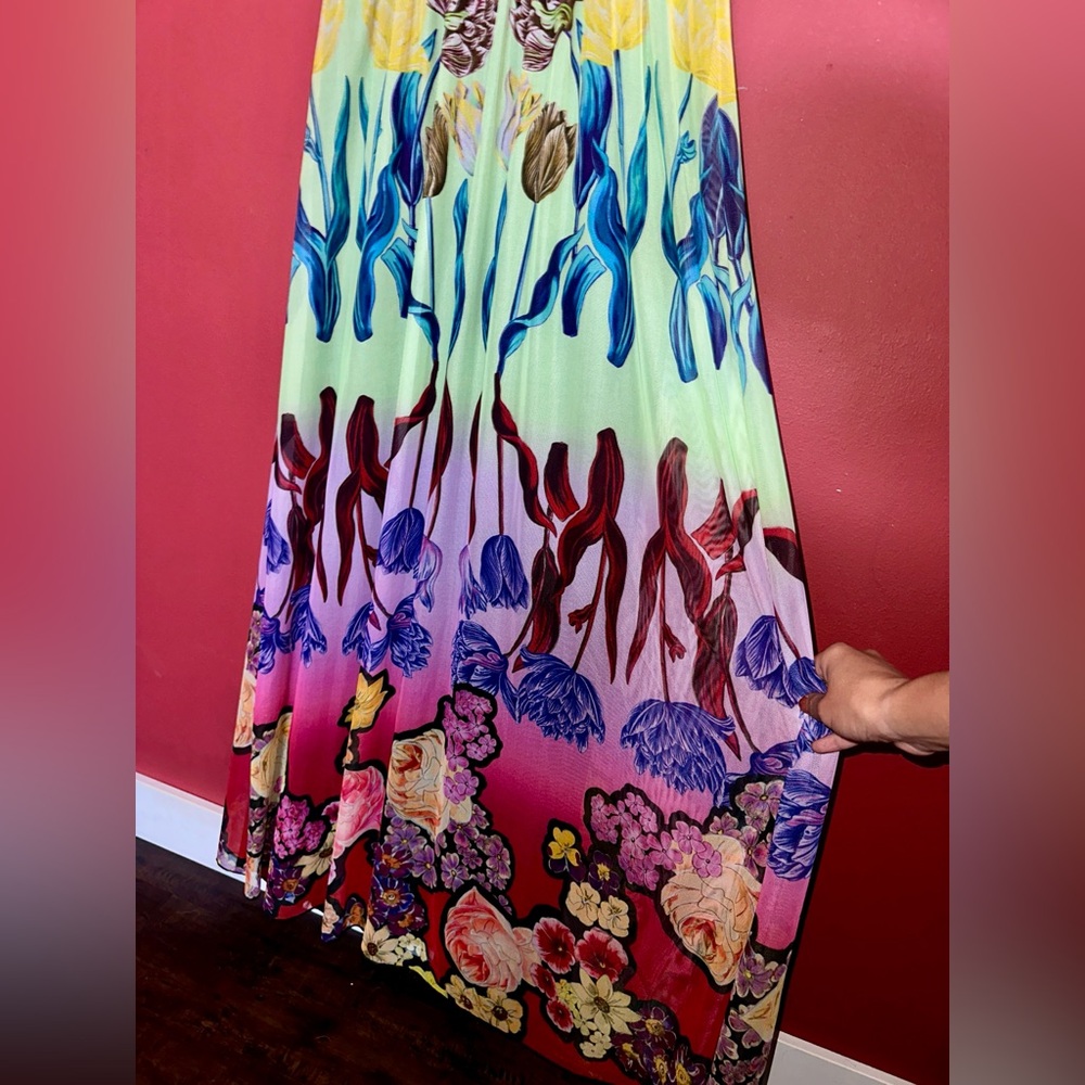 Desigual Helsinki Floral Maxi Dress size 6 - Picture 5 of 9